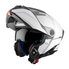 CASQUE MODULABLE MT ATOM 2 SV DOUBLE ECRANS UNI BLANC BRILLANT XL (ECE 22.06 P/J)