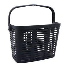 PANIER AVANT PLASTIQUE NOIR AVEC ANSE FIXATION 60mm SYSTEME CLIPS (AvecAdaptateur 22/26/32) - POIDS MAX 5 KGS