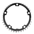 PLATEAU ROUTE 5BRA D.130 STRONGLIGHT 39DTS TRIPLE MILIEU NOIR ALU 7075 TYPE SHIMANO 9/10V.