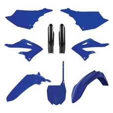 FAIRINGS/BODY PARTS FOR YAMAHA 125, 250 YZ 2022> BLUE/BLACK (OEM color)   ( 9 parts kit ) -POLISPORT-