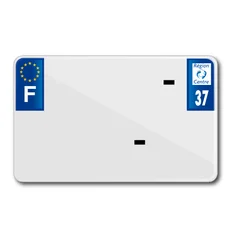 LICENSE PLATE FOR MOTORBIKE TIFLEX ALU PRE DRILLED 210x130 DEP. 37 BLANK (SOLD PER 10)