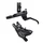 DISC BRAKE KIT- HYDRAULIC FOR MTB - FRONT  SHIMANO DEORE M6100 BLACK- FOR DUAL PISTON HOSE L.1000mm (WITHOUT DISC)