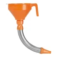 FUNNEL - PRESSOL - POLYETHYLENE ORANGE Ø 160mm WITH METALIC FLEXIBLE EXTENSION   (SOLD PER UNIT
