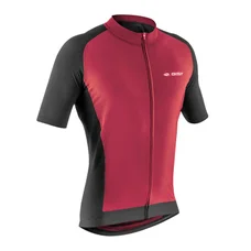 MAILLOT GIST HOMME MANCHES COURTES GRAVEL ZIP TOTAL ROUGE XL -5361
