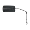 MIRROR - UNIVERSAL REPLAY F1 Ø10  REVERSIBLE CARBON (x1) - LONG ARM CHROME- ** (With adapters Ø 10mm - LEFT/RIGHT THREADED)