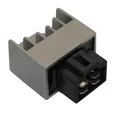 REGULATEUR DE TENSION SCOOT ADAPTABLE HONDA 50 SFX, SH, X8R  (CONNECTEUR NOIR 4 FICHES)  -P2R-