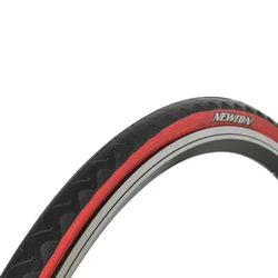 TYRE FOR ROAD BIKE 700 X 23 NEWTON GP BLACK - RED SIDEWALL- ALL SEASON)-RIGID(23-622)